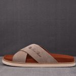 Loro Piana Men's Summer Walk Cross Strap Suede 'Beige'