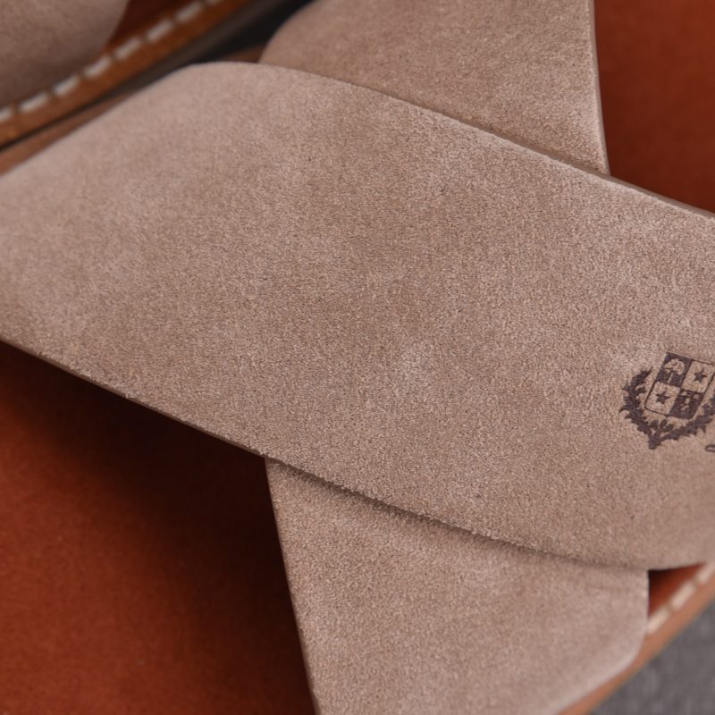 Loro Piana Men's Summer Walk Cross Strap Suede 'Beige'