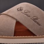 Loro Piana Men's Summer Walk Cross Strap Suede 'Beige'