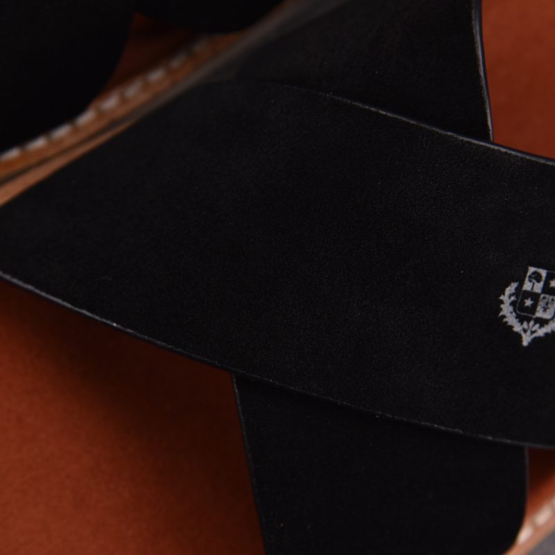 Loro Piana Men's Summer Walk Cross Strap Suede 'Black'