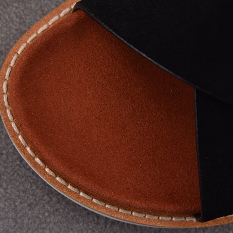 Loro Piana Men's Summer Walk Cross Strap Suede 'Black'