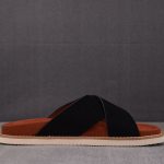 Loro Piana Men's Summer Walk Cross Strap Suede 'Black'