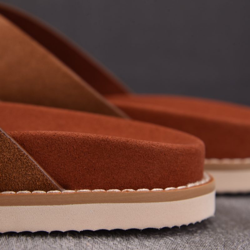 Loro Piana Men's Summer Walk Cross Strap Suede 'Brown'