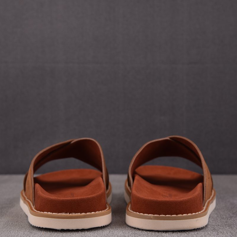 Loro Piana Men's Summer Walk Cross Strap Suede 'Brown'