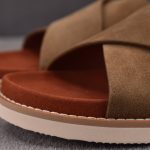 Loro Piana Men's Summer Walk Cross Strap Suede 'Mocha'