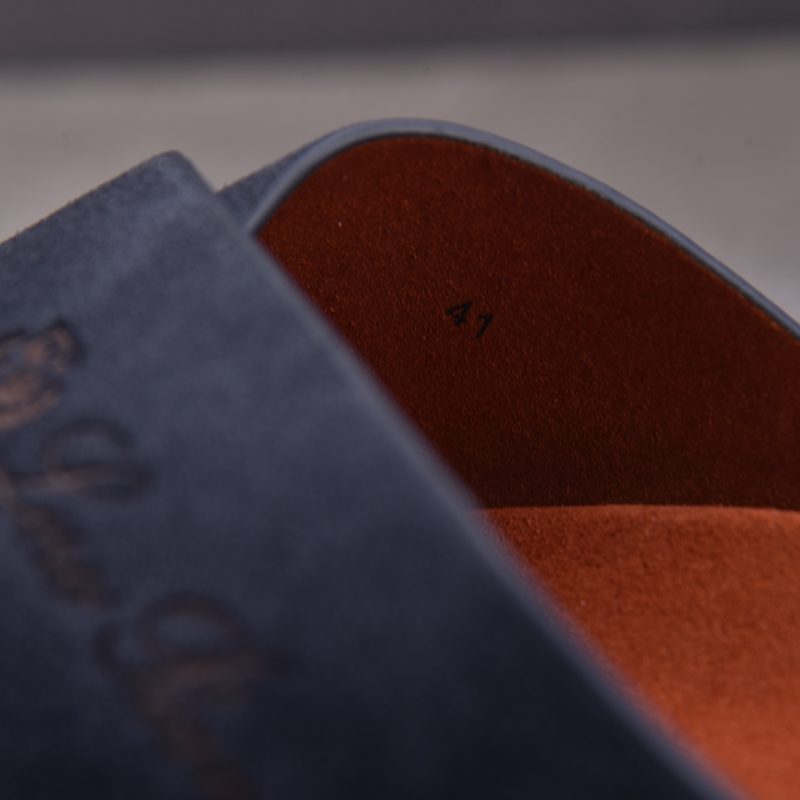 Loro Piana Men's Summer Walk Cross Strap Suede 'Navy'