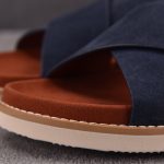 Loro Piana Men's Summer Walk Cross Strap Suede 'Navy'