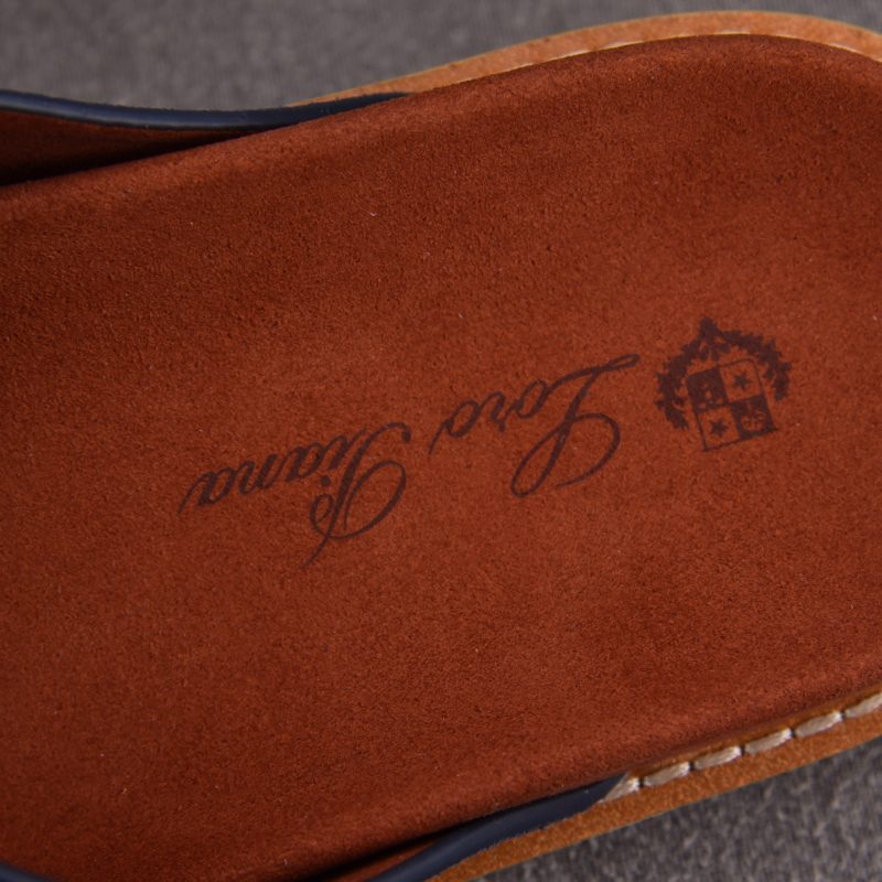 Loro Piana Men's Summer Walk Cross Strap Suede 'Navy'