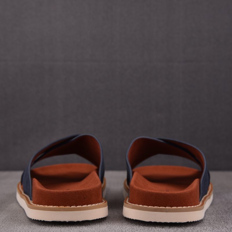 Loro Piana Men's Summer Walk Cross Strap Suede 'Navy'
