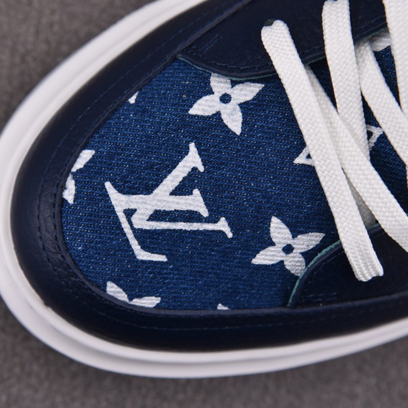 Louis Vuitton Beverly Hills Sneaker Monogram Denim 'Blue'
