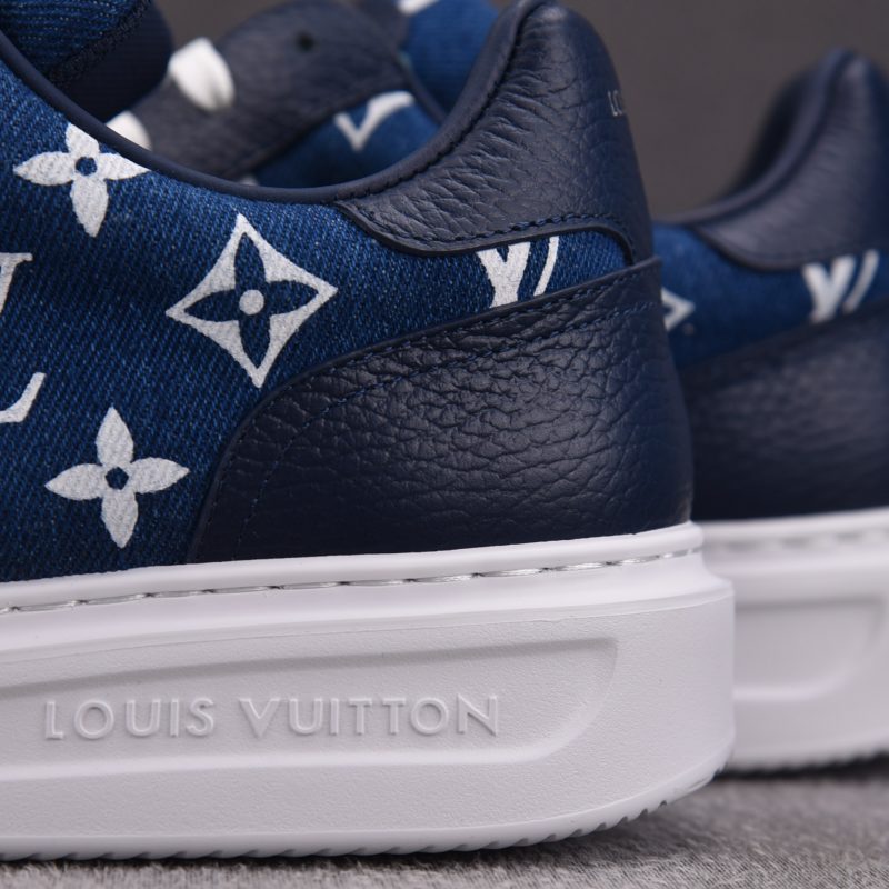 Louis Vuitton Beverly Hills Sneaker Monogram Denim 'Blue'