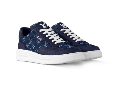 Louis Vuitton Beverly Hills Sneaker Monogram Denim 'Blue'