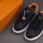 Louis Vuitton Beverly Hills Sneaker Monogram Leather 'Black'