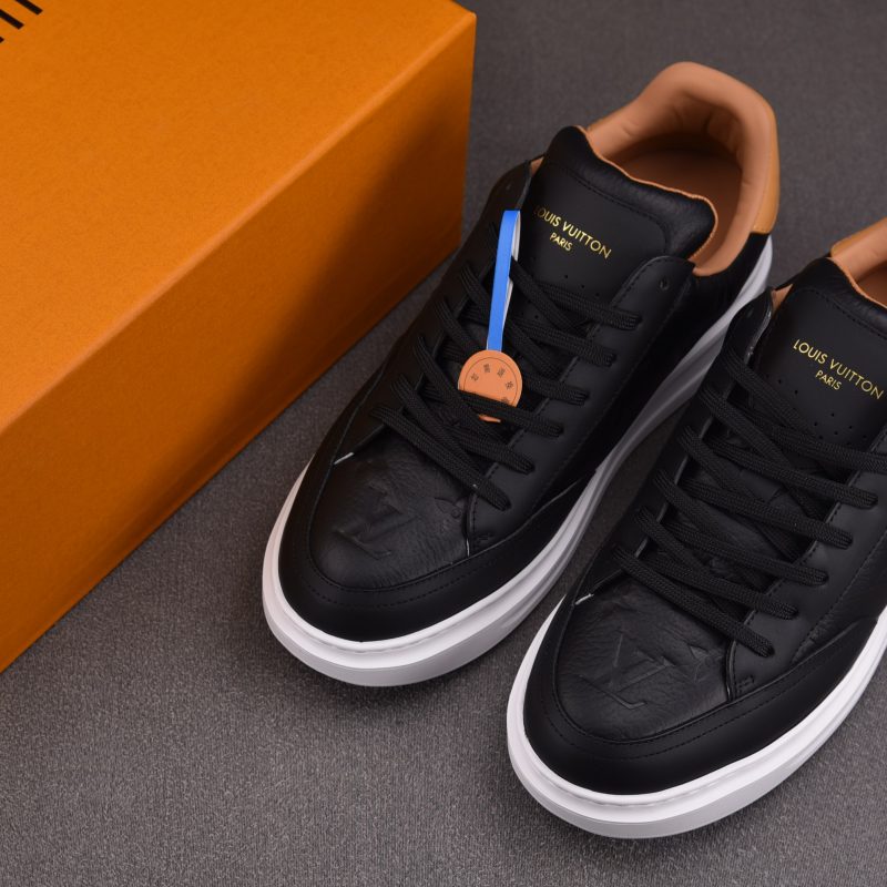 Louis Vuitton Beverly Hills Sneaker Monogram Leather 'Black'