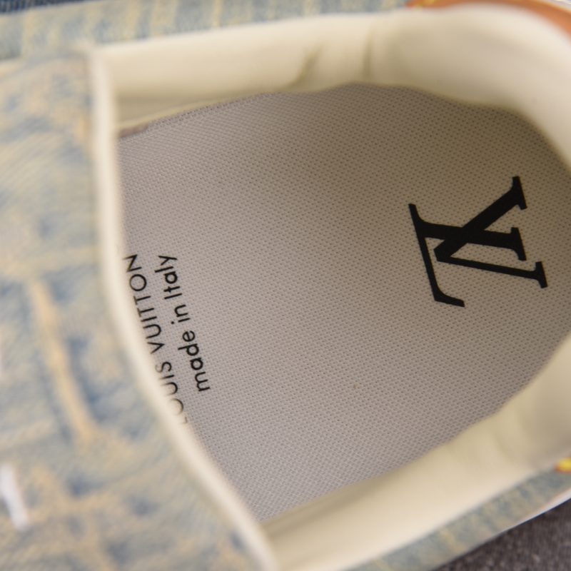 Louis Vuitton LV Tilted Trainer 'Denim Patchwork'