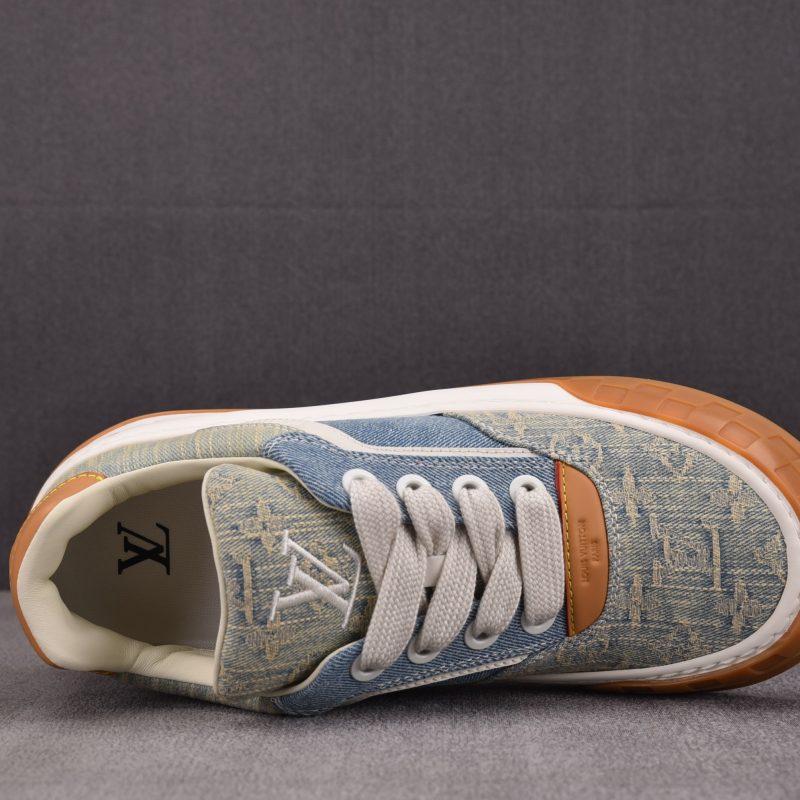 Louis Vuitton LV Tilted Trainer 'Denim Patchwork'