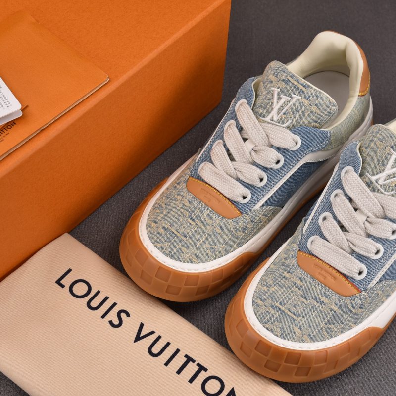 Louis Vuitton LV Tilted Trainer 'Denim Patchwork'