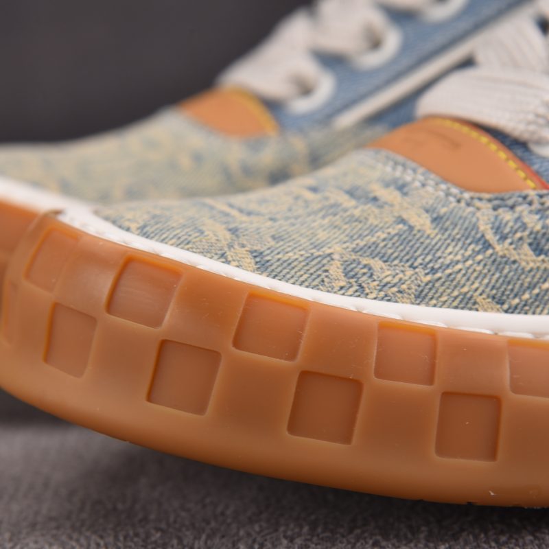 Louis Vuitton LV Tilted Trainer 'Denim Patchwork'