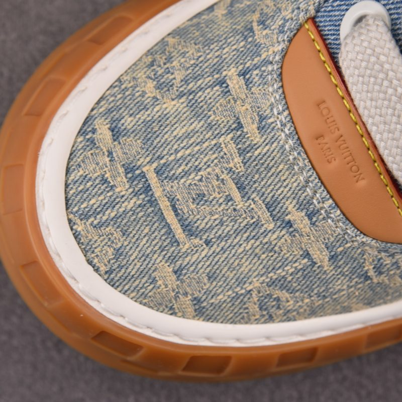 Louis Vuitton LV Tilted Trainer 'Denim Patchwork'