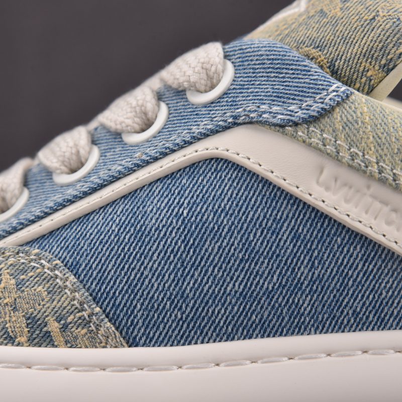 Louis Vuitton LV Tilted Trainer 'Denim Patchwork'