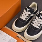 Louis Vuitton LV Tilted Trainer Leather 'Black'