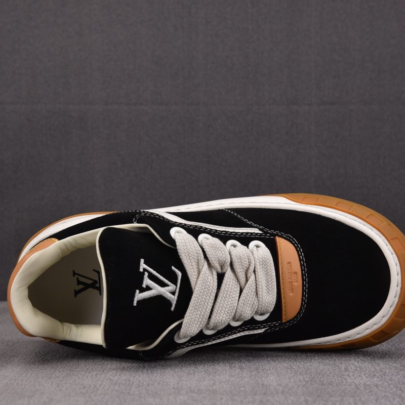 Louis Vuitton LV Tilted Trainer Suede 'Black'