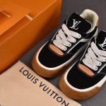 Louis Vuitton LV Tilted Trainer Suede 'Black'