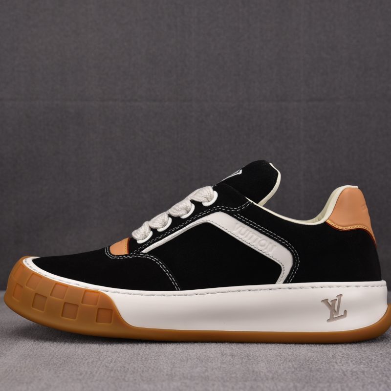 Louis Vuitton LV Tilted Trainer Suede 'Black'