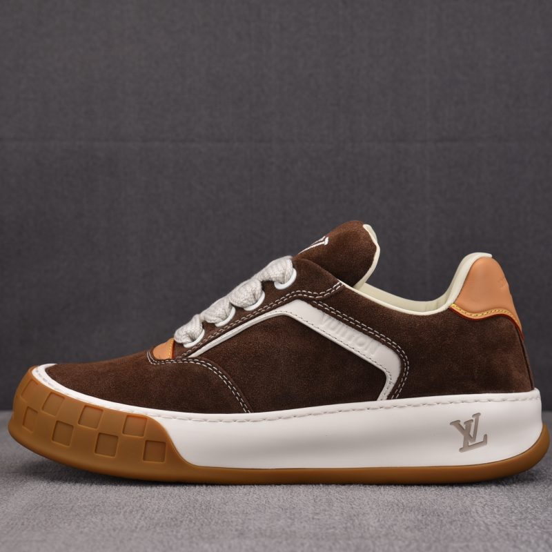 Louis Vuitton LV Tilted Trainer Suede 'Brown'