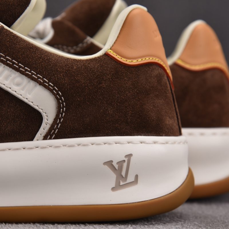 Louis Vuitton LV Tilted Trainer Suede 'Brown'