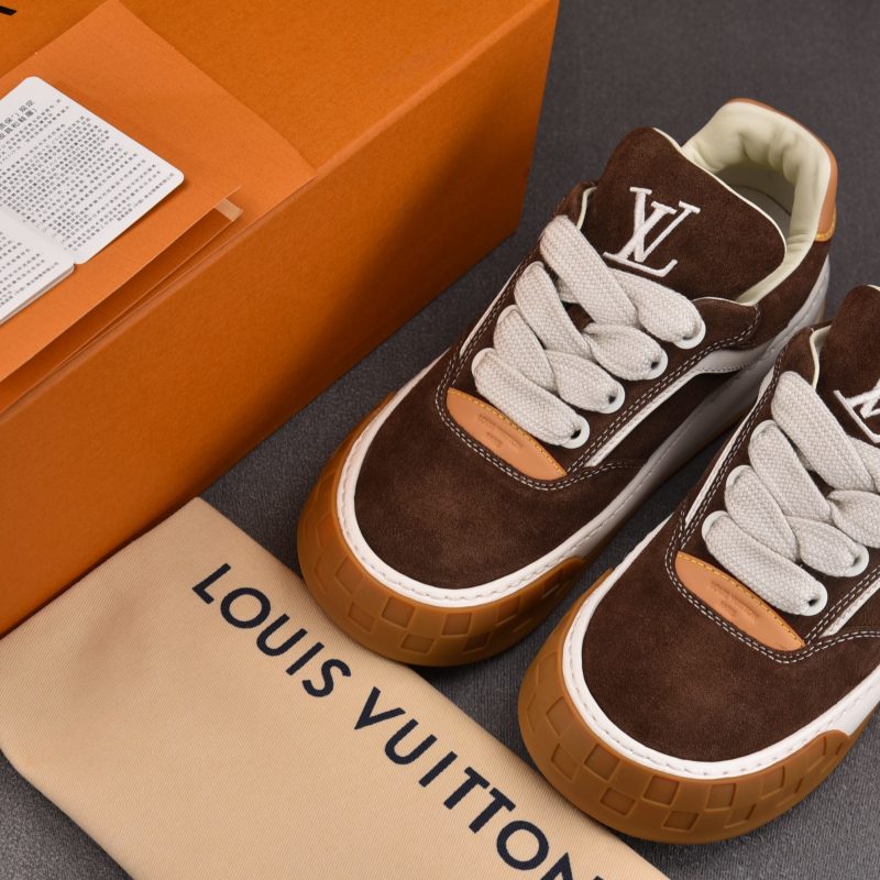 Louis Vuitton LV Tilted Trainer Suede 'Brown'
