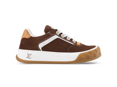Louis Vuitton LV Tilted Trainer Suede 'Brown'