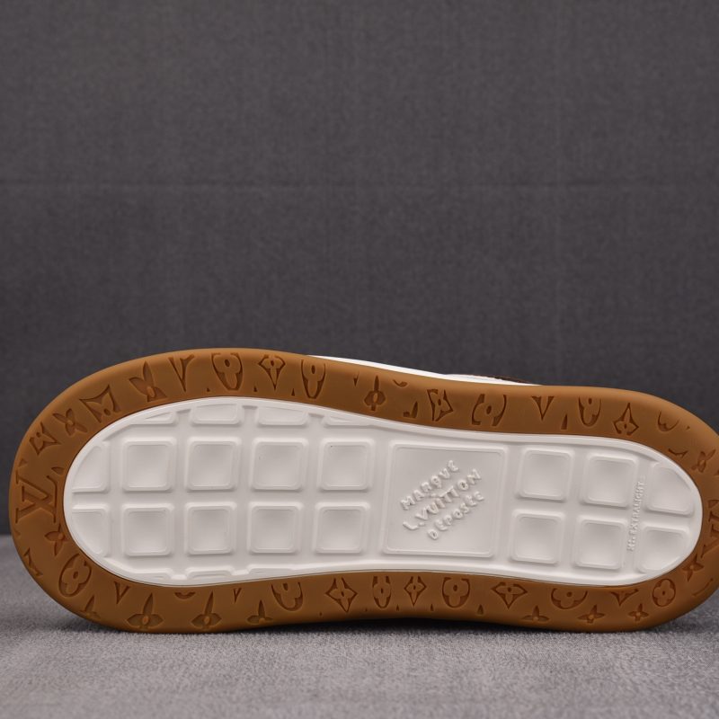 Louis Vuitton LV Tilted Trainer Suede 'Brown'