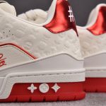 Louis Vuitton LV Trainer #54 'Monogram White Red Metallic'