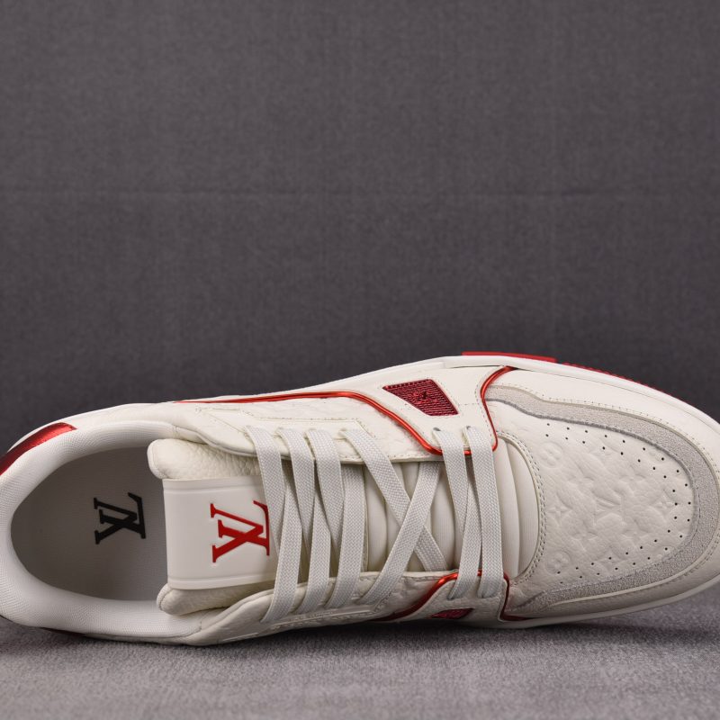 Louis Vuitton LV Trainer #54 'Monogram White Red Metallic'