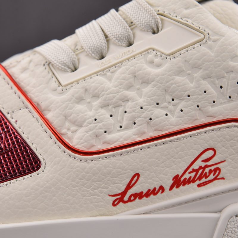 Louis Vuitton LV Trainer #54 'Monogram White Red Metallic'