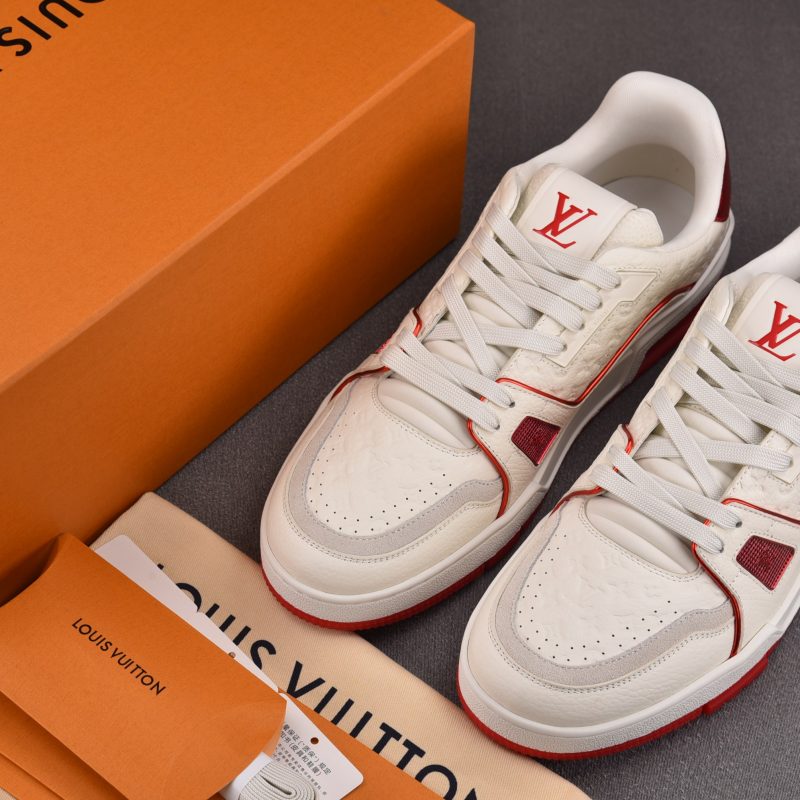 Louis Vuitton LV Trainer #54 'Monogram White Red Metallic'