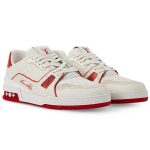 Louis Vuitton LV Trainer #54 'Monogram White Red Metallic'