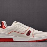 Louis Vuitton LV Trainer #54 'Monogram White Red Metallic'