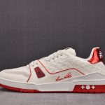 Louis Vuitton LV Trainer #54 'Monogram White Red Metallic'
