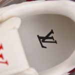 Louis Vuitton LV Trainer #54 'Monogram White Red Metallic'