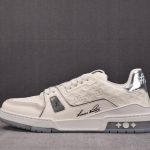 Louis Vuitton LV Trainer 'Monogram White Silver Metallic'