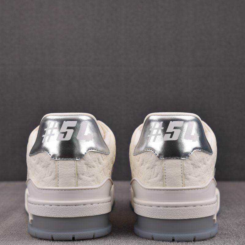 Louis Vuitton LV Trainer 'Monogram White Silver Metallic'