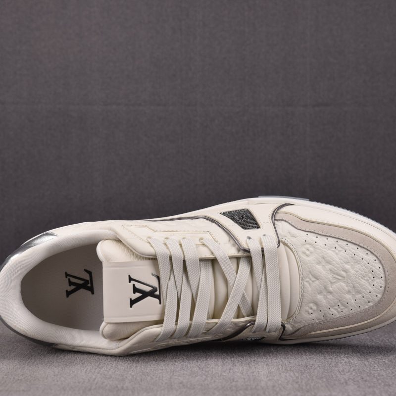 Louis Vuitton LV Trainer 'Monogram White Silver Metallic'