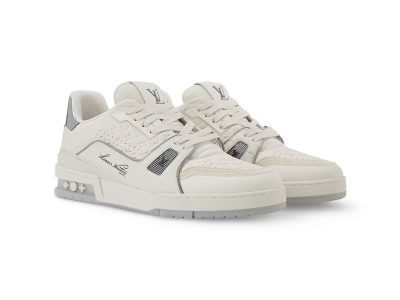 Louis Vuitton LV Trainer #54 'Monogram White Silver Metallic'