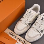 Louis Vuitton LV Trainer 'Monogram White Silver Metallic'