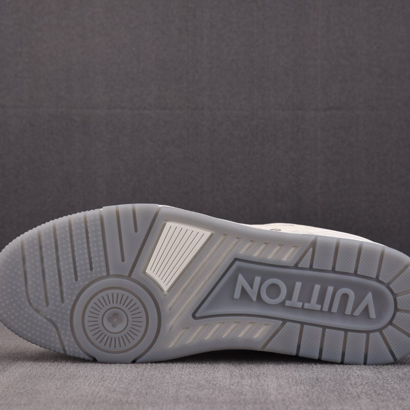 Louis Vuitton LV Trainer 'Monogram White Silver Metallic'