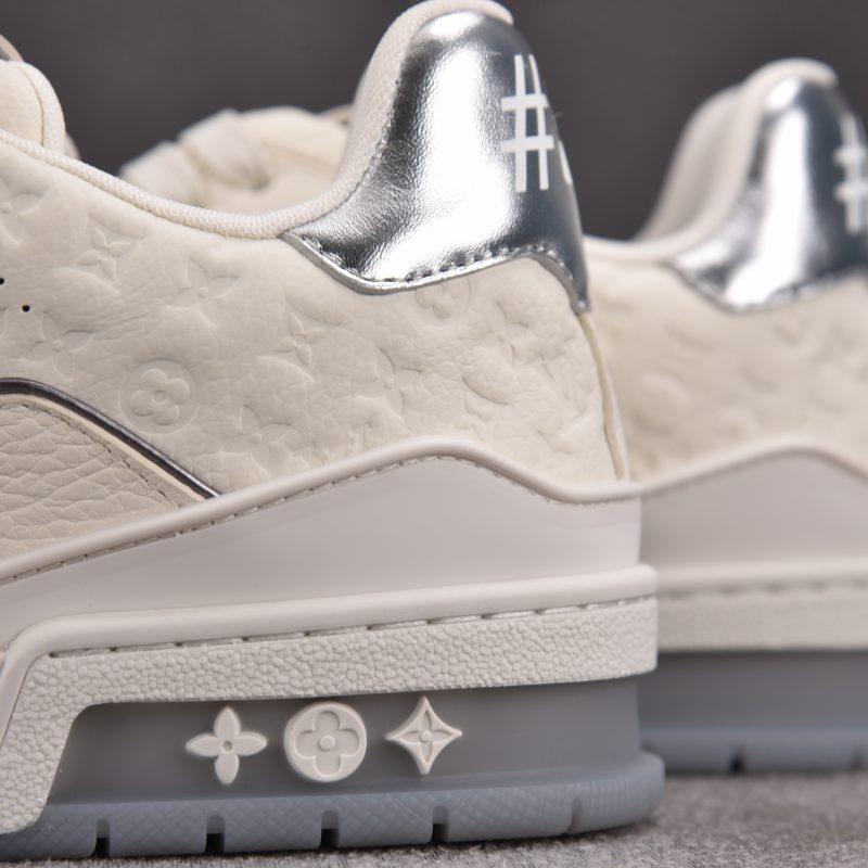 Louis Vuitton LV Trainer 'Monogram White Silver Metallic'