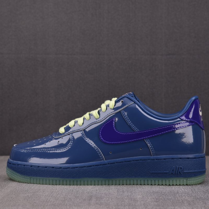 Nike Air Force 1 Low Patent Leather 'Mystic Navy Grape Ice'