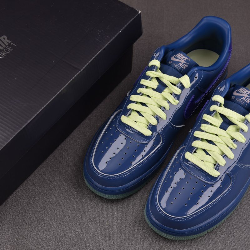 Nike Air Force 1 Low Patent Leather 'Mystic Navy Grape Ice'